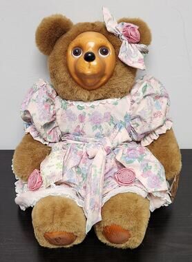 Vintage Robert Raikes Original "54491 Sophie" Wooden Face Doll w/ tags